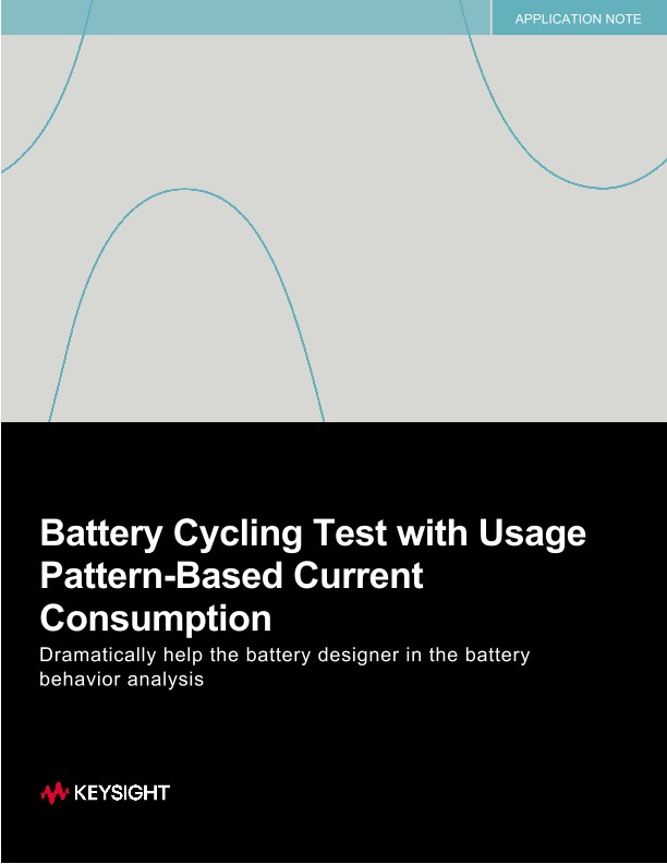 Battery Cycling Test with Usage Pattern-Based Current Consumption