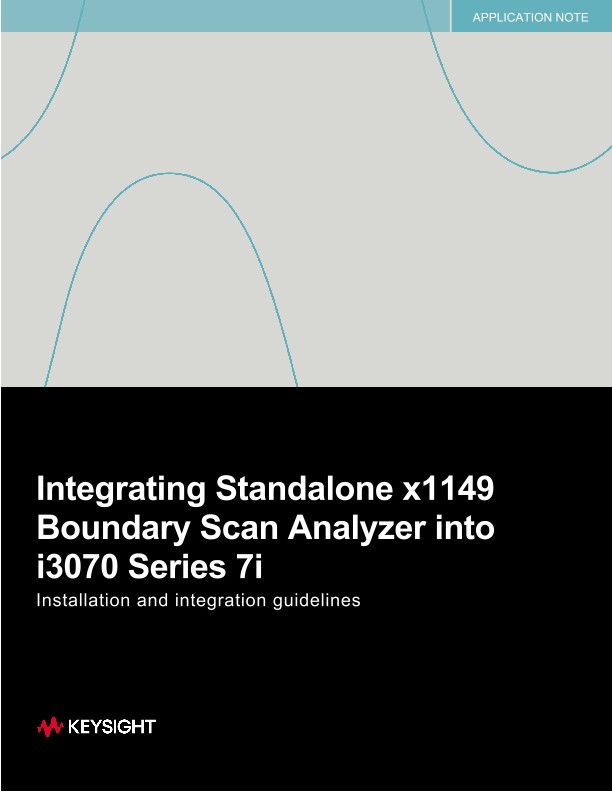 Integrating Standalone x1149 Boundary Scan Analyzer into i3070 Series 7i