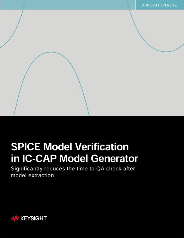 SPICE Model Verification in IC-CAP Model Generator