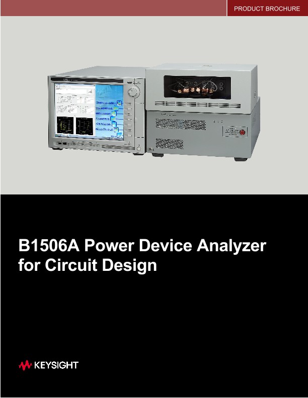 B1506A Power Device Analyzer Product Brochure