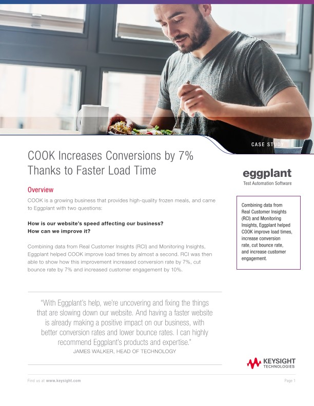 COOK Increases Conversions by 7% Thanks to Faster Load Time