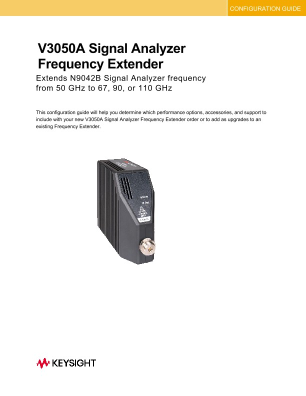 V3050A Signal Analyzer Frequency Extender