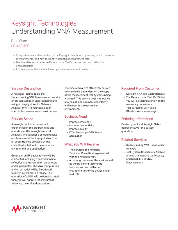 Understanding VNA Measurements 