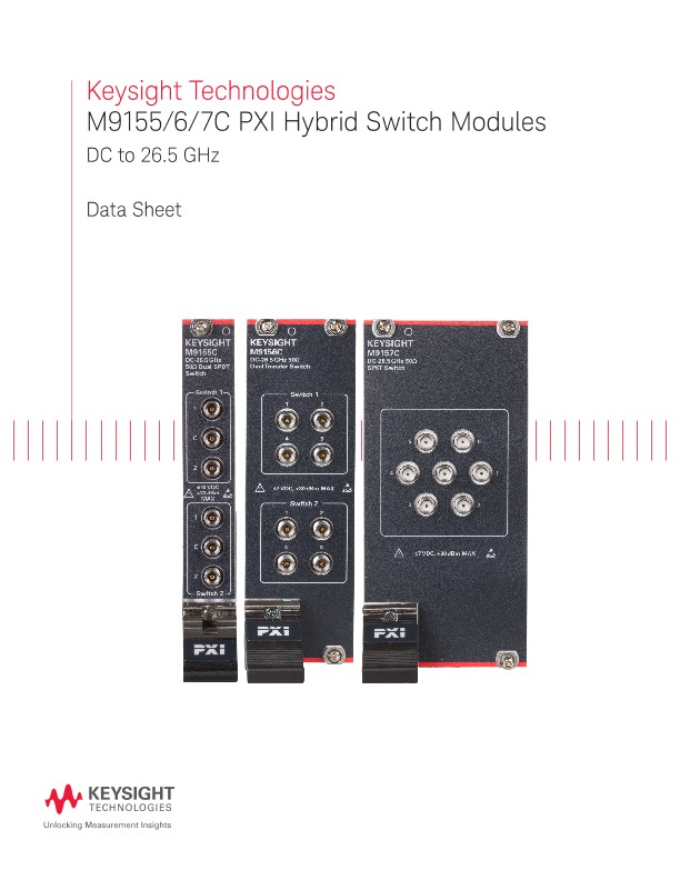 M9155/6/7C PXI Hybrid Switch Modules