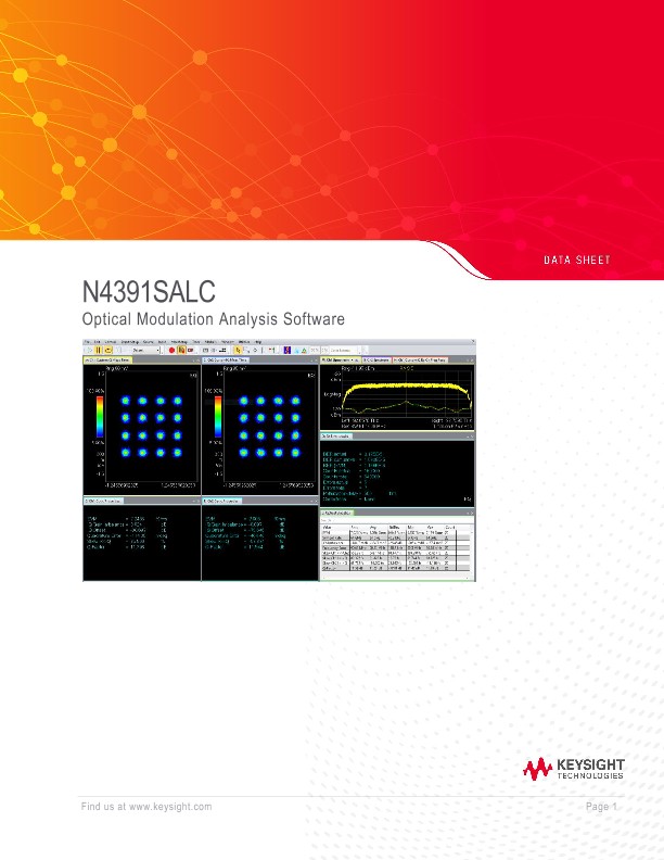 N4391SALC Optical Modulation Analysis Software