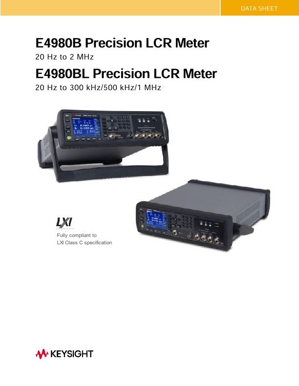 E4980B E4980BL Precision LCR Meter