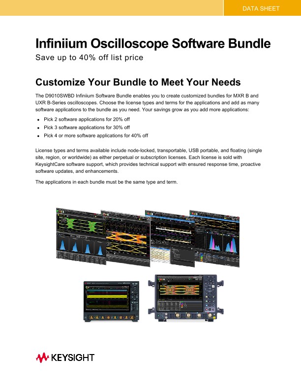 Infiniium Oscilloscope Software Bundle