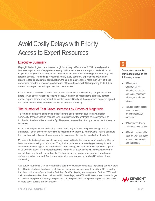 Avoid Costly Delays with Priority Access to Expert Resources