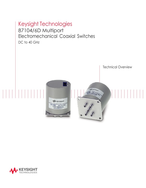 87104/6D Multiport Electromechanical Coaxial Switches