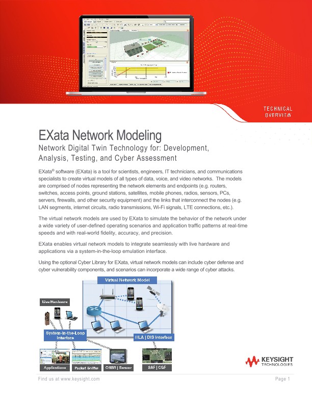 EXata Network Modeling