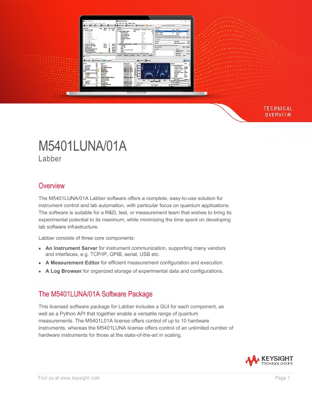 M5401LUNA/01A Labber