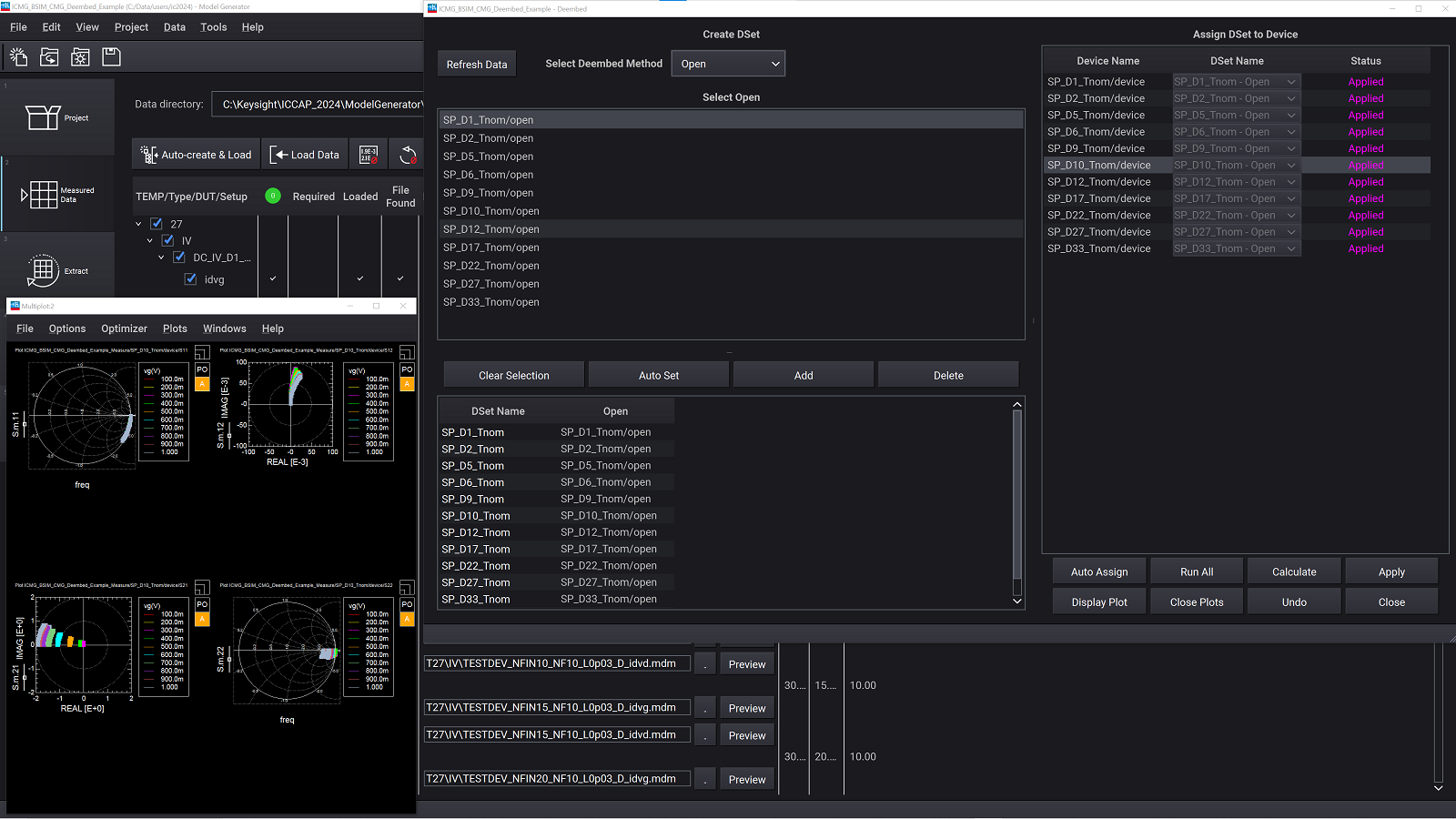 IC-CAP 2024 RF De-embedding Tool