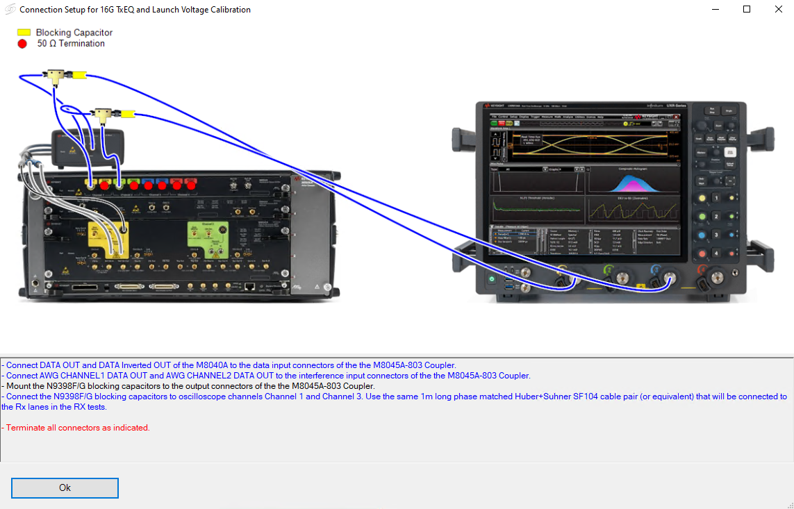 N5991PB4A TxEQ Calibration Connection Diagram